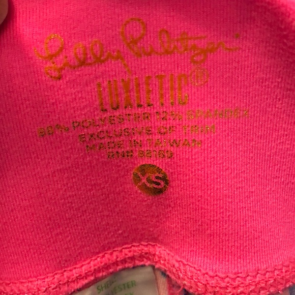 Lilly Pulitzer UPF 50+ Luxletic Weekender Leggings: Multi Luminescent, Size XS. - Picture 6 of 8